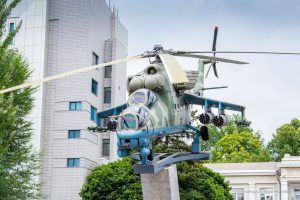 Памятник вертолет Ми-24 в&nbsp;Ростове-на-Дону