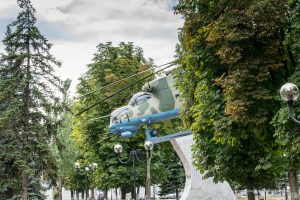 Памятник вертолет Ми-24 в&nbsp;Ростове-на-Дону